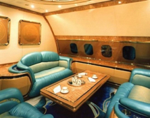 inside private jet