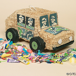 photo of Army vehicle piñata