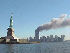 National Park Service 9-11 Statue Of Liberty And Wtc Fire