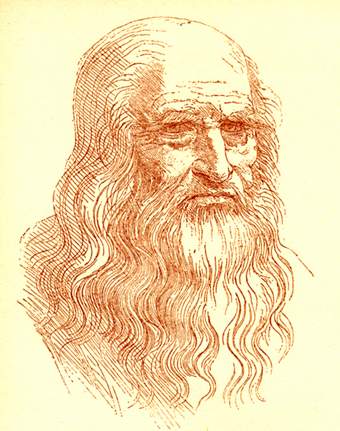  sketches and opinions of Leonardo da Vinci who was known as fat boy 