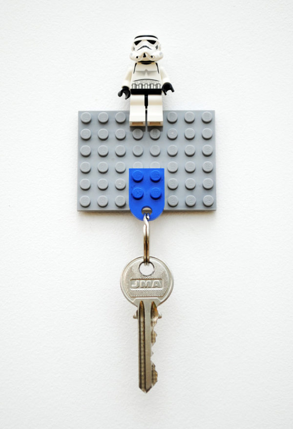 DIY Lego key holder Boing Boing