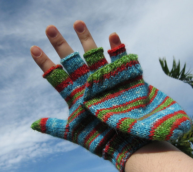 winter gloves with fingers cut out