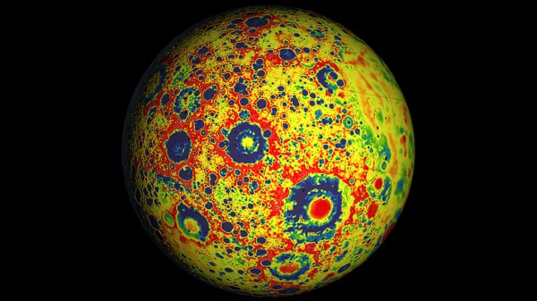 Gravity Map Of The Moon A Gravity Map Of The Moon | Boing Boing