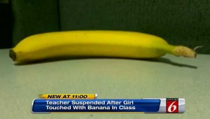touched by banana