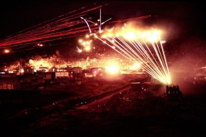 1969_0521-1970_0605__RVN__218__173rd_Abn_Bde_Comp_A_Admin_Phu_Tai__1970_0400_Night_Gunfire_Time_Exposure_MT