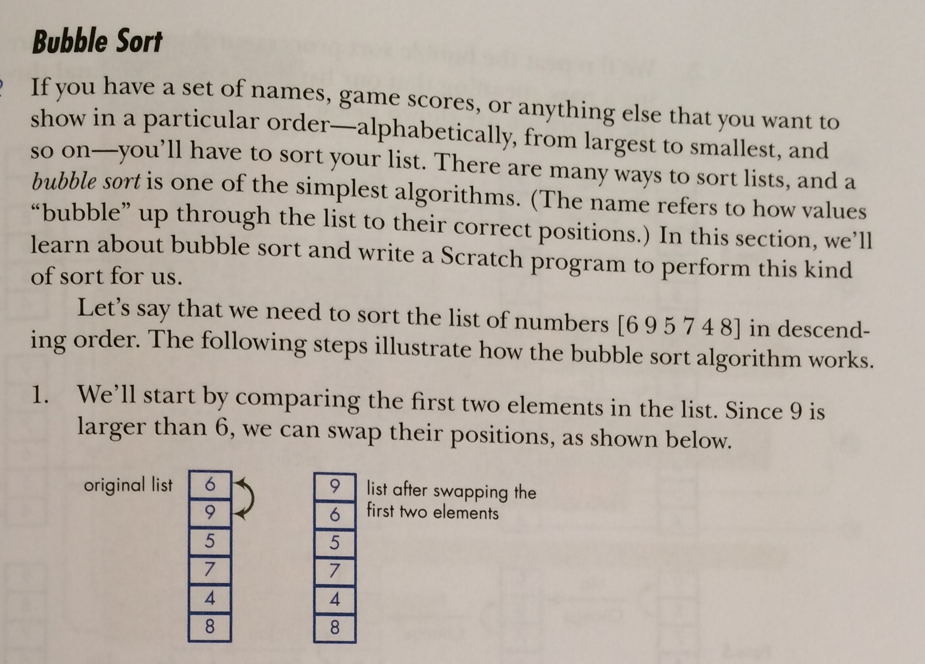 scratch-sort