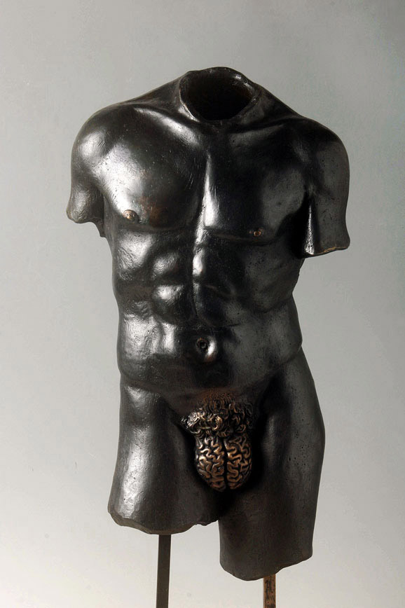 Racional: Male Sculpture with ‘Brain Genitalia,’ Yoan Capote.