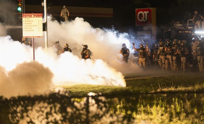 Image from Ferguson. REUTERS/Mario Anzuoni