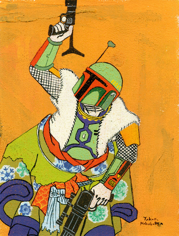 Takao Nakagawa Ukiyoe Character series 6, STAR WARS Boba Fett.