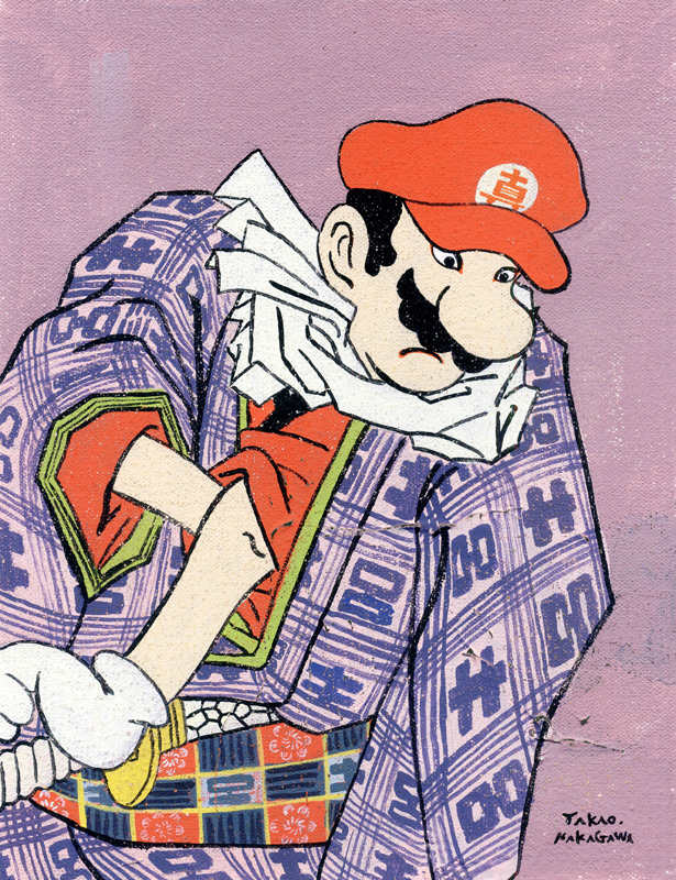 Ukiyoe Character series 27 “Super Mario Bros”, 2014