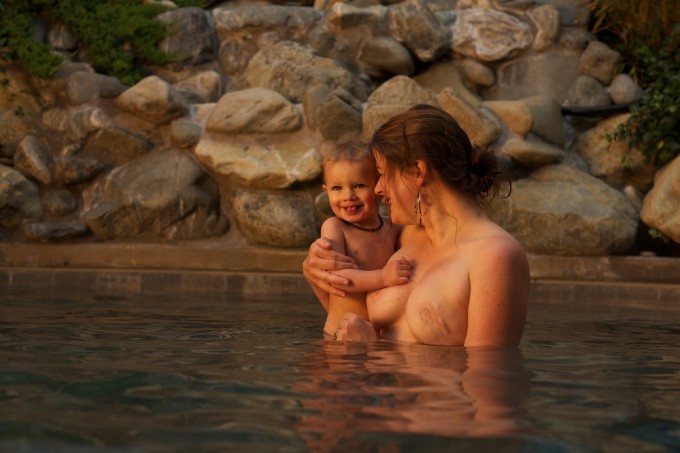 “Katelyn — Wife, mother, nurse, dancer. Preventative mastectomy at age 29 due to high family risk, with silicone implant reconstruction.” Photo: Joseph Linaschke
