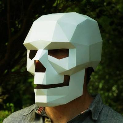 Make your own geometrical papercraft mask – Boing Boing