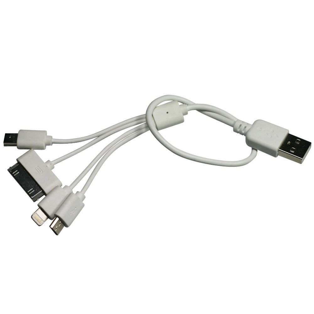 4 in 1 USB charging cable for Apple devices, micro and mini USB Boing