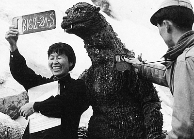 Photos of Godzilla on set, circa 1955 - Boing Boing