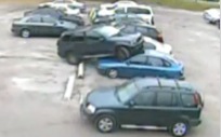 Bmw drives over cars in parking lot #1