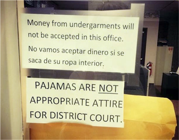 Judge: no pajamas, no money from underwear in court - Boing Boing