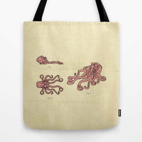 LEGO Octopus Tote Bag - Boing Boing