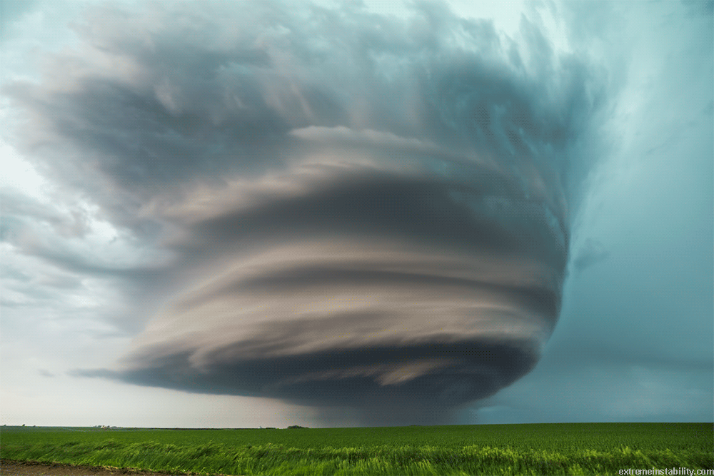 Supercell tornado in Nebraska: GIF