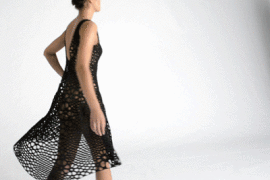 3D printed dress made from 2,279 triangles and 3,316 hinges - Boing Boing
