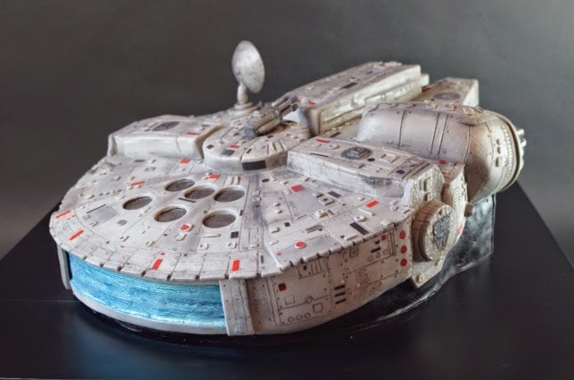 star wars millennium falcon cake