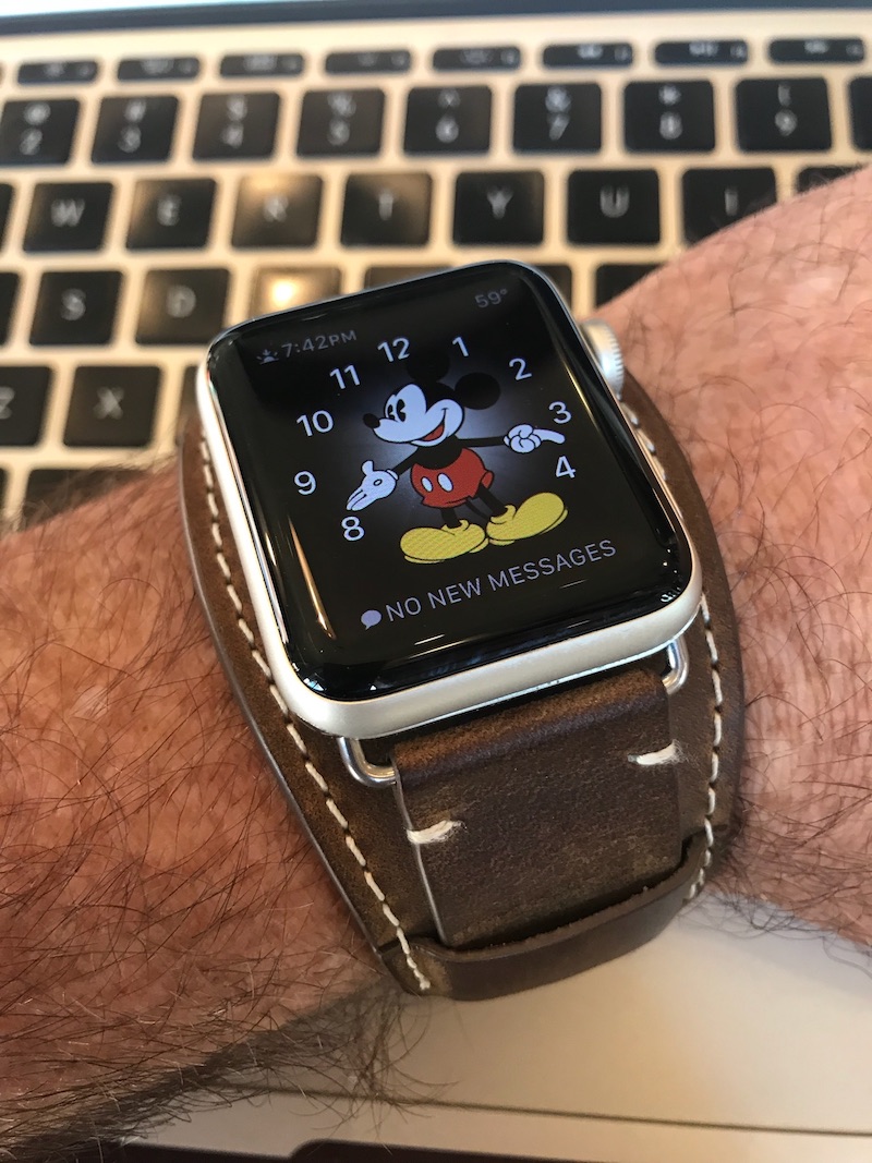 apple watch leather cuff