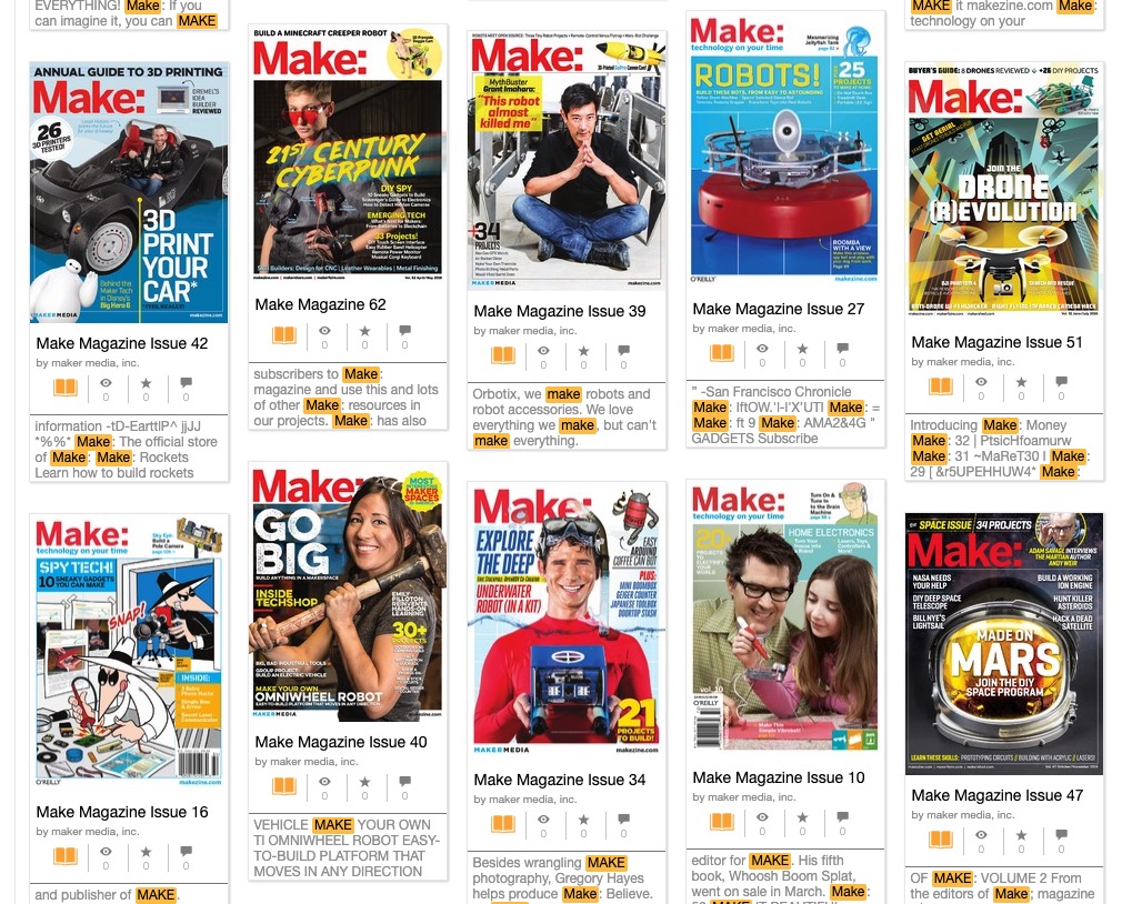Complete run of MAKE magazine on archive.org / Boing Boing