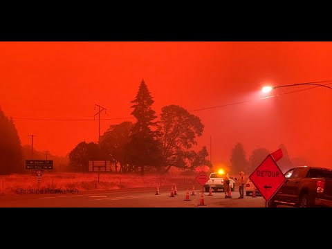 Oregon: Wildfires Turn Daytime Sky Into A Hellish Shade Of Red - Boing ...