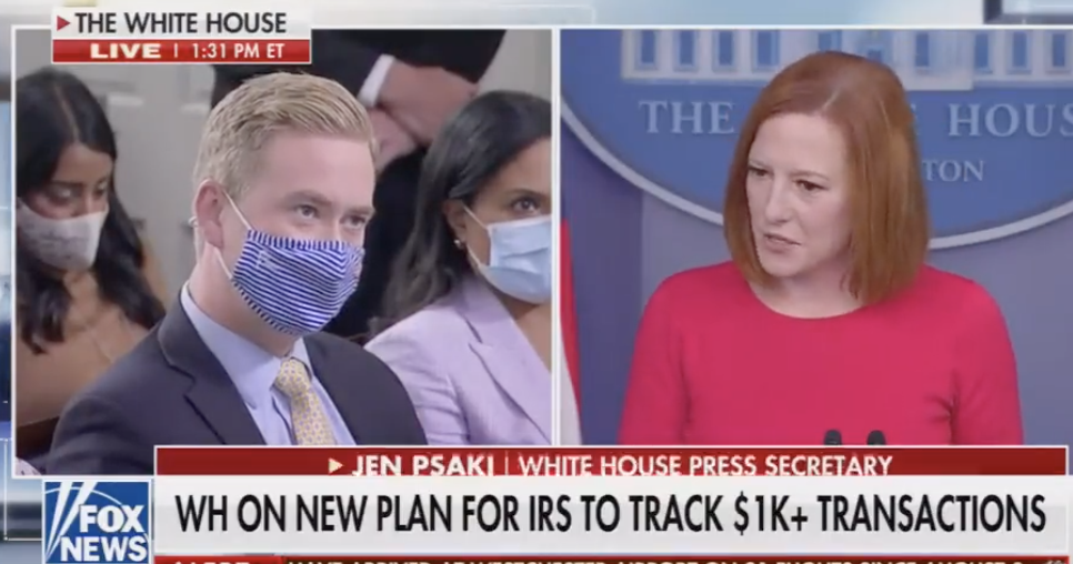 Jen Psaki Tells Peter Doocy That Rich People Can Be Held Accountable ...