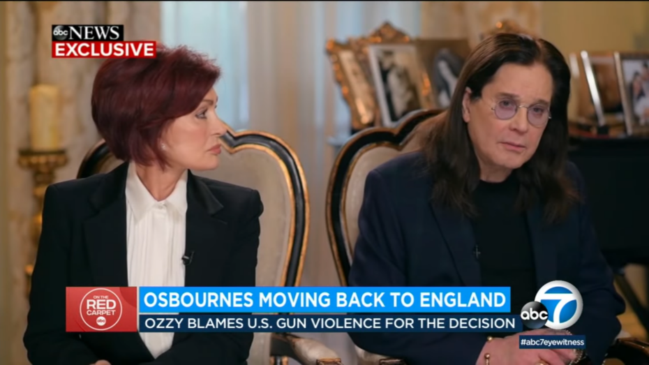 ozzy osbourne gun violence