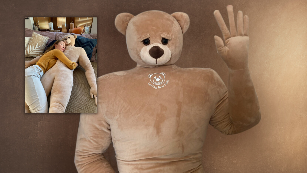 Here's The Emotional Support Plush Man-bear You Didn't Know You Needed ...