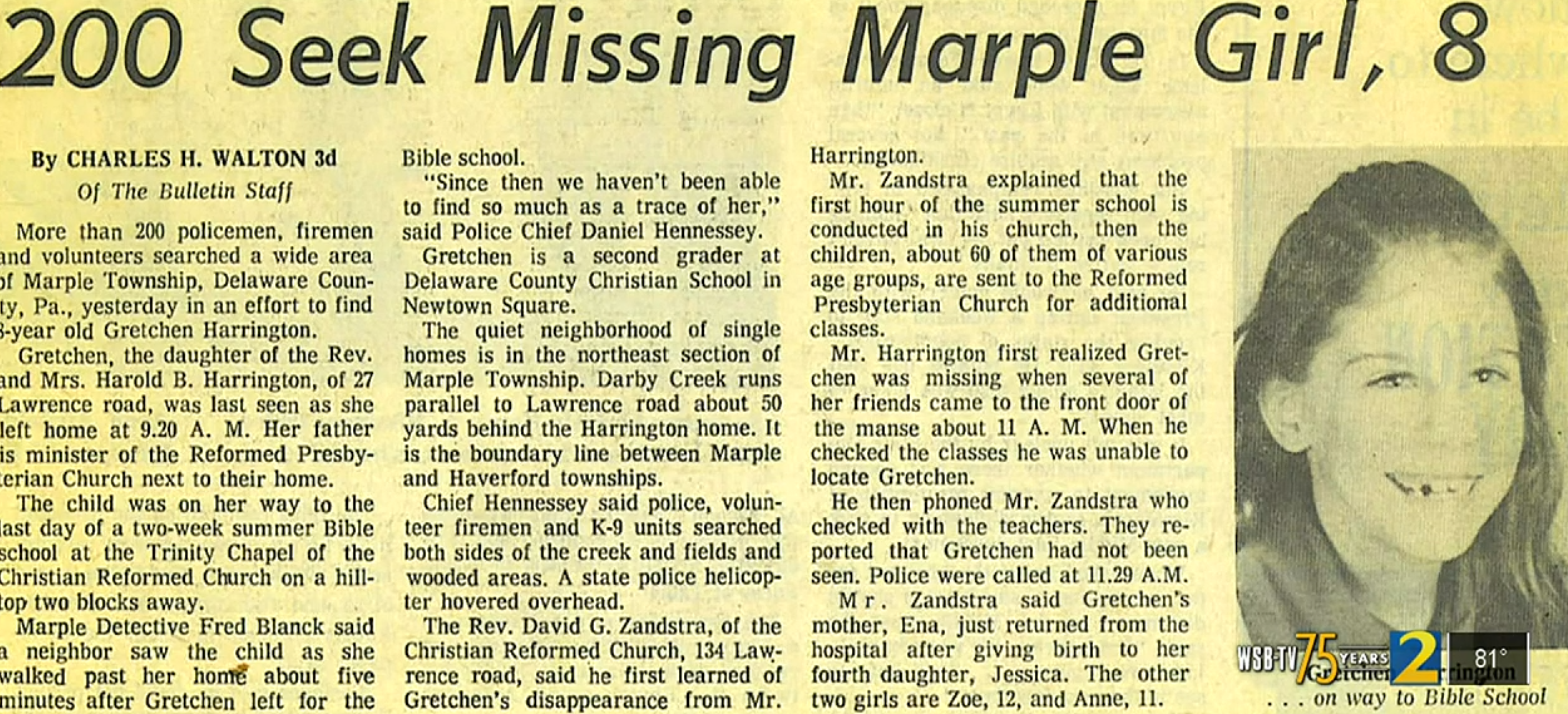 Retired Pastor Charged In 1975 Cold Case Murder Of 8-year-old Girl ...