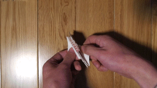How to fold a piece of paper like a satellite solar panel