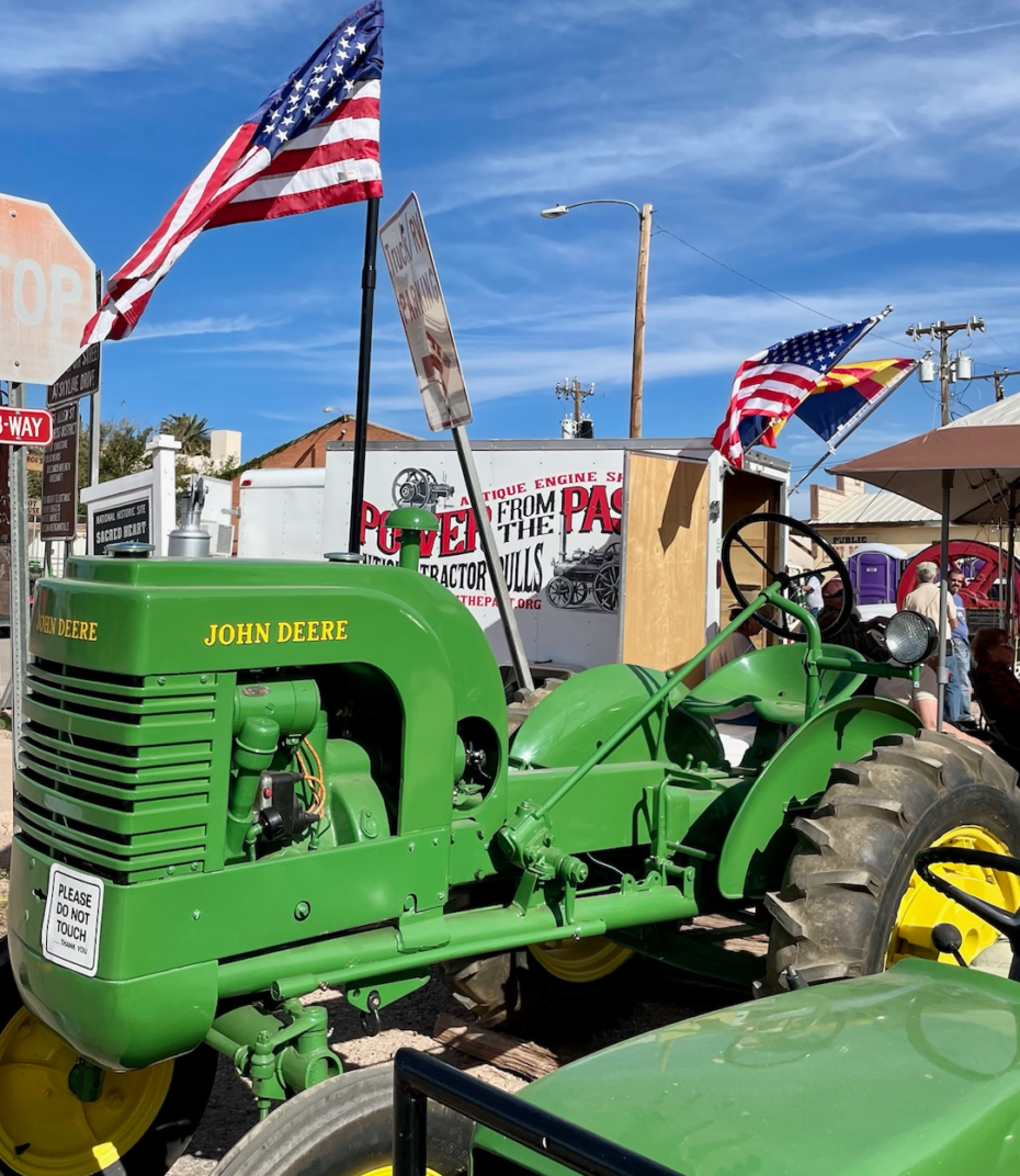 Precocious John Deere-loving child is 