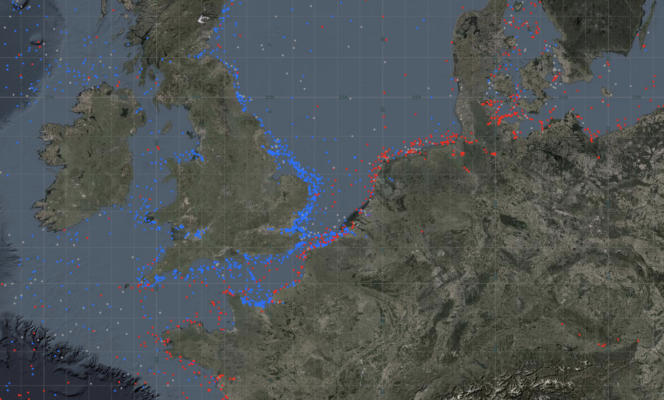 Map of ships sunk during World War II - Boing Boing