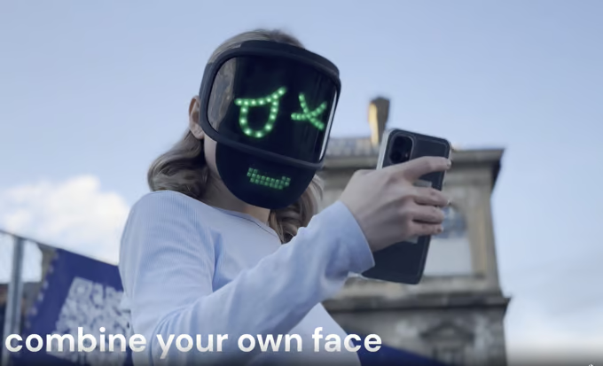 Qudi Mask hides your face behind an LED display - Boing Boing