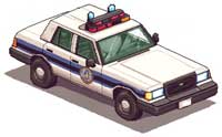 Squad car illustration