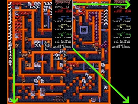 Arcade classic Gauntlet hacked to show entire dungeons on high-res displays