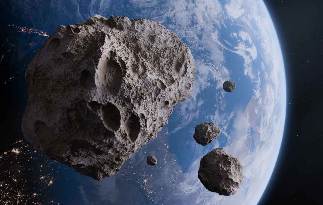 Asteroid 2024 YR4 Illustration
