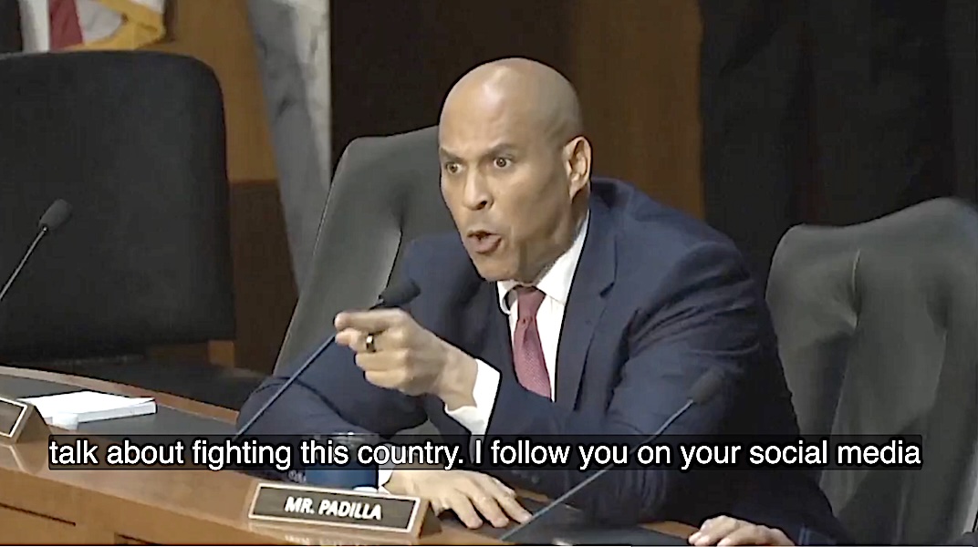 Sen. Cory Booker lays into FBI's Kash Patel: 